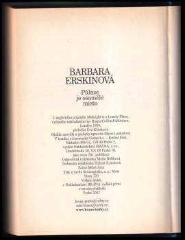 Barbara Erskine: Půlnoc je osamělé místo
