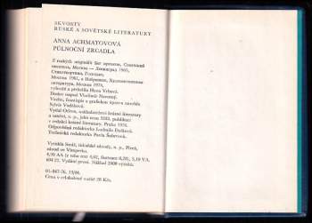 Anna Andrejevna Achmatova: Půlnoční zrcadla