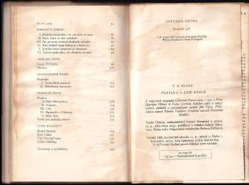 T. S Eliot: Pustina a jiné básně