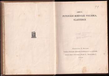 Gustav Winter: Putování Bořivoje Vocáska vlastence