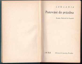 Leo Lania: Putování do prázdna
