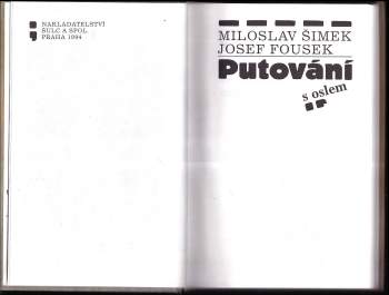 Miloslav Šimek: Putování s oslem