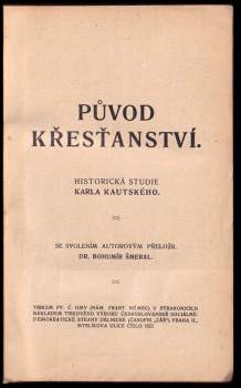 Karl Kautsky: Původ křesťanství