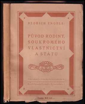 Původ rodiny, soukromého vlastnictví a státu