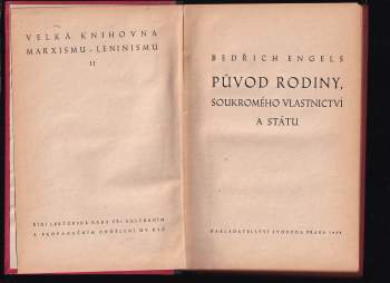 Friedrich Engels: Původ rodiny, soukromého vlastnictví a státu