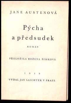 Jane Austen: Pýcha a předsudek