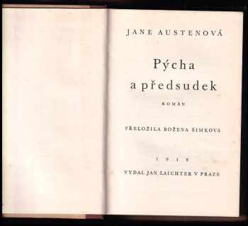 Jane Austen: Pýcha a předsudek