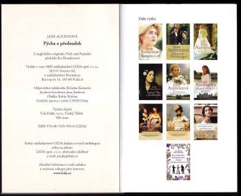 Jane Austen: Pýcha a předsudek