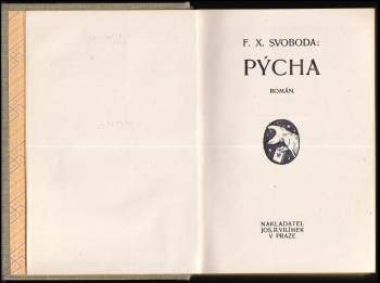 F. X Svoboda: Pýcha