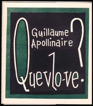 Guillaume Apollinaire: Que vlo-ve?