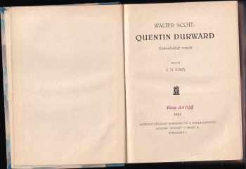 Walter Scott: Quentin Durward