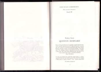 Walter Scott: Quentin Durward