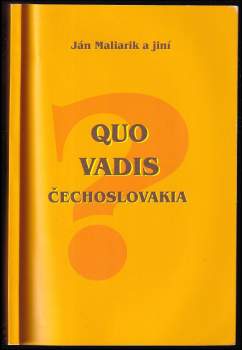 Quo vadis Čechoslovakia?