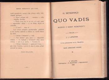 Henryk Sienkiewicz: Quo vadis?