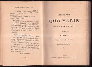 Henryk Sienkiewicz: Quo vadis?