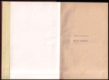Henryk Sienkiewicz: Quo vadis