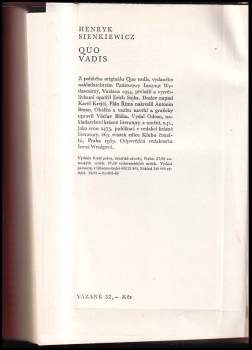 Henryk Sienkiewicz: Quo vadis