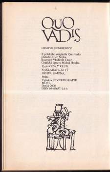 Henryk Sienkiewicz: Quo vadis