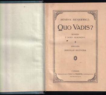 Henryk Sienkiewicz: Quo vadis ?