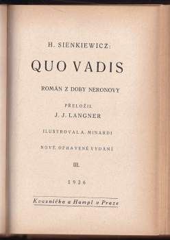Henryk Sienkiewicz: Quo vadis