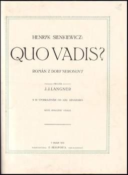 Henryk Sienkiewicz: Quo vadis