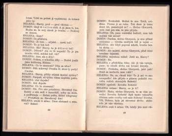 Karel Čapek: R. U. R. Rossum's Universal Robots