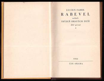 Lucien Fabre: Rabevel, neboli, Trýzeň dravých duší