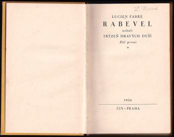 Lucien Fabre: Rabevel, neboli, Trýzeň dravých duší