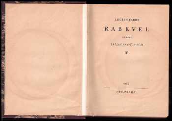 Lucien Fabre: Rabevel, neboli, Trýzeň dravých duší
