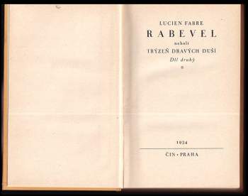 Lucien Fabre: Rabevel, neboli, Trýzeň dravých duší