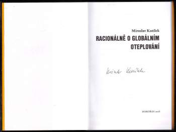 Miroslav Kutílek: Racionálně o globálním oteplování