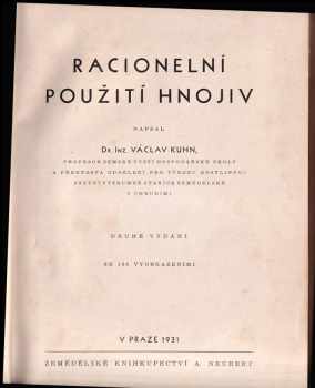 Václav Kuhn: Racionelní použití hnojiv