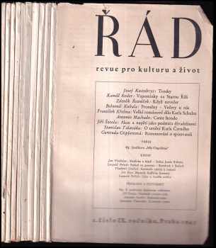 Řád Ročník IX. Ročníku č. 1-10 KOMPLET