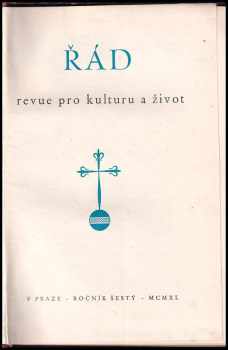 Řád Ročník VI.  KOMPLET
