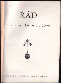 Řád Ročník VII.  KOMPLET