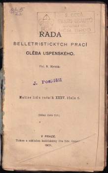 Gleb Ivanovič Uspenskij: Řada belletristických prací Glěba Uspenského