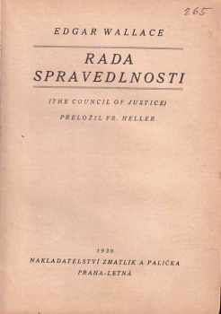 Edgar Wallace: Rada spravedlnosti