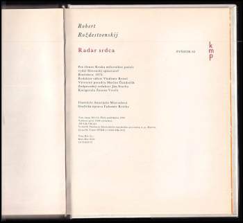 Robert Ivanovič Roždestvenskij: Radar srdca