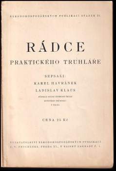 Karel Havránek: Rádce praktického truhláře