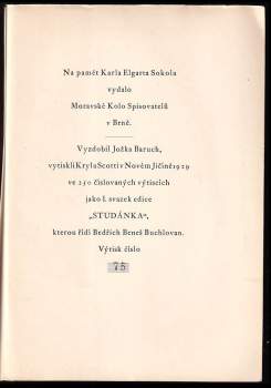 Karel Elgart Sokol: Radhošťské meditace