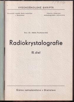Adéla Kochanovská: Radiokrystalografie