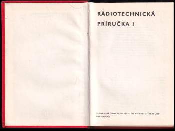 Hubert Meluzin: Rádiotechnická príručka I - IV