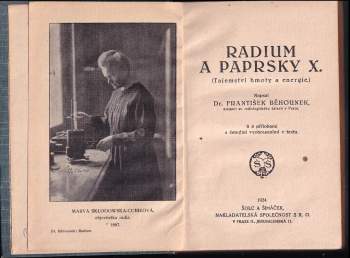 František Běhounek: Radium a paprsky X