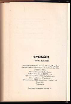 Richard Phillips Feynman: Radost z poznání