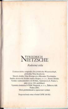 Friedrich Nietzsche: Radostná věda