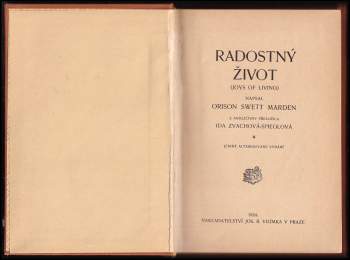 Orison Swett Marden: Radostný život