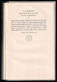 C. S Forester: Řadová loď