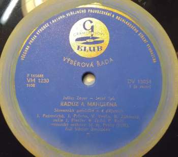 Julius Zeyer: Radúz A Mahulena (Slovenská Pohádka O Čtyřech Jednáních) (3xLP + BOX + BOOKLET)