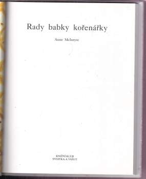 Anne McIntyre: Rady babky kořenářky