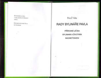 Pavel Váňa: Rady bylináře Pavla